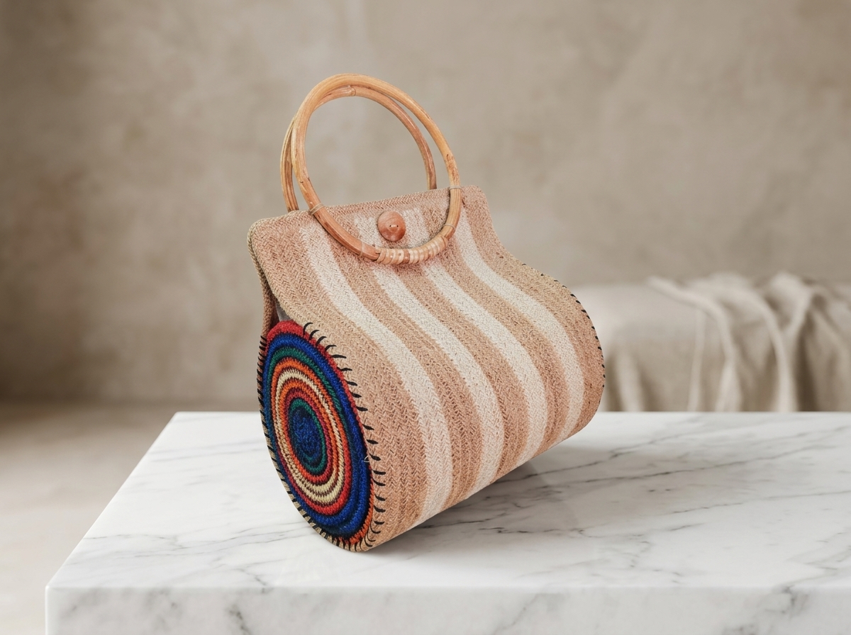 Hand-Embroidered Artisanal Handbag